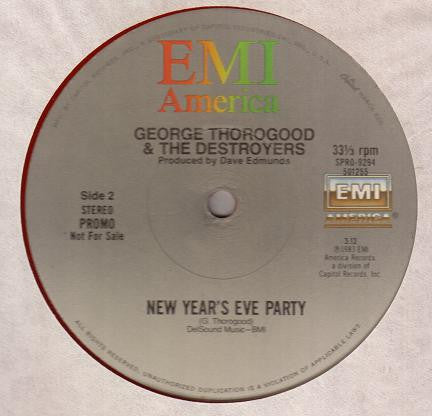 George Thorogood & The Destroyers : Rock And Roll Christmas / New Year's Eve Party (12", Single, Promo, Red)
