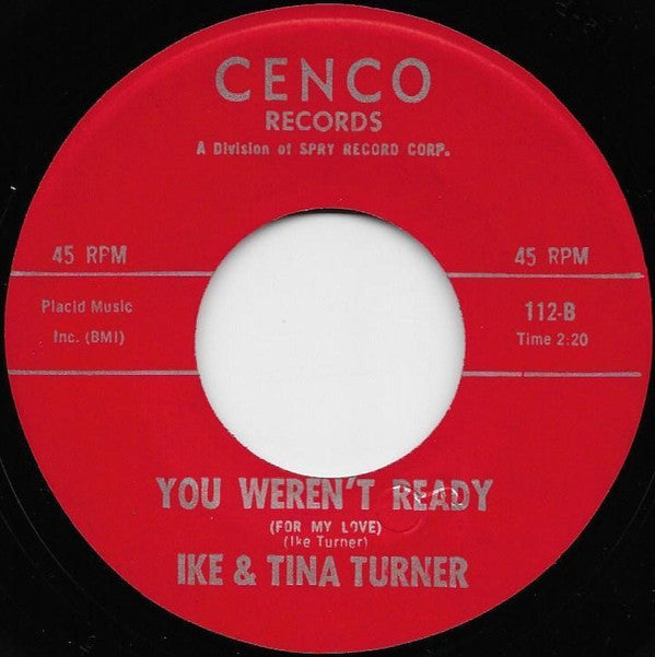 Ike & Tina Turner : Get It - Get It / You Weren't Ready (For My Love) (7", Single)