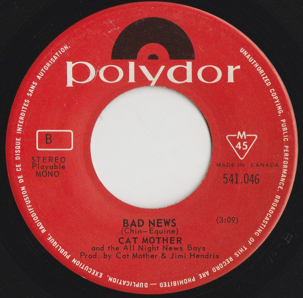Cat Mother And The All-Night Newsboys : Good Old Rock 'N Roll (Medley) (7")