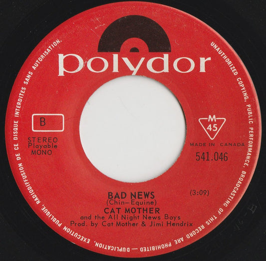 Cat Mother And The All-Night Newsboys : Good Old Rock 'N Roll (Medley) (7")