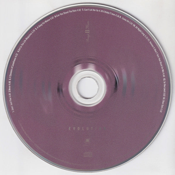 Boyz II Men : Evolution (CD, Album, PMD)