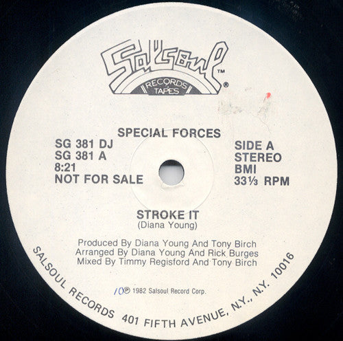 Special Forces (2) : Stroke It (12", Single, Promo)