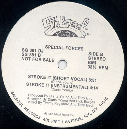 Special Forces (2) : Stroke It (12", Single, Promo)