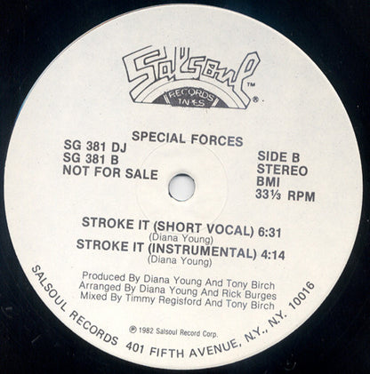 Special Forces (2) : Stroke It (12", Single, Promo)