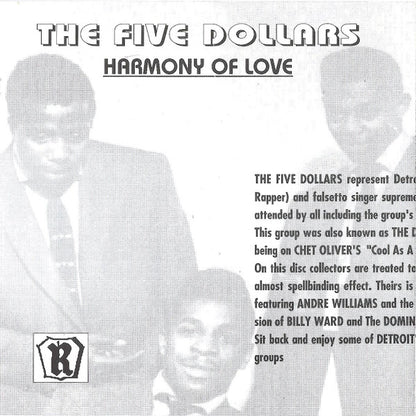 The Five Dollars : Motor-City Detroit Doo-Wops Vol. 3 (CD, Comp)