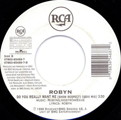 Robyn : Do You Really Want Me (Show Respect) (7", Single)