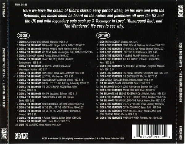 Dion & The Belmonts : The Essential Recordings (2xCD, Comp)