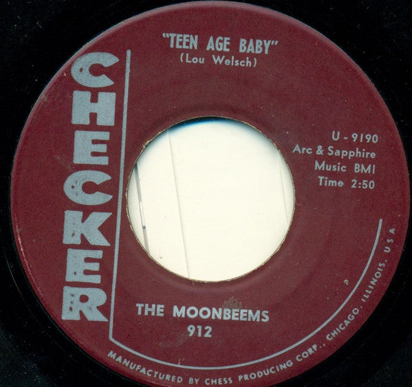 The Moonbeems : Teen Age Baby / Cryin' The Blues (7")