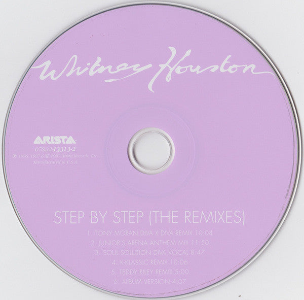 Whitney Houston : Step By Step (The Remixes) (CD, Maxi)