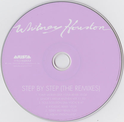 Whitney Houston : Step By Step (The Remixes) (CD, Maxi)