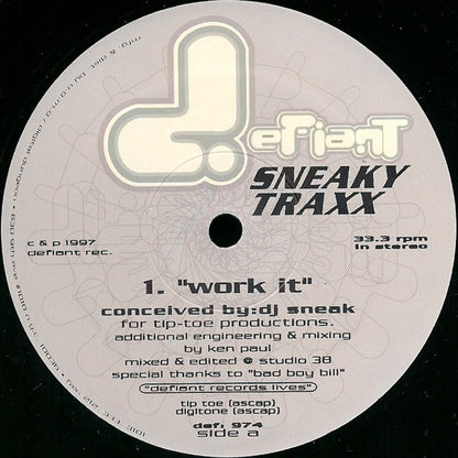 DJ Sneak : Sneaky Traxx (12")