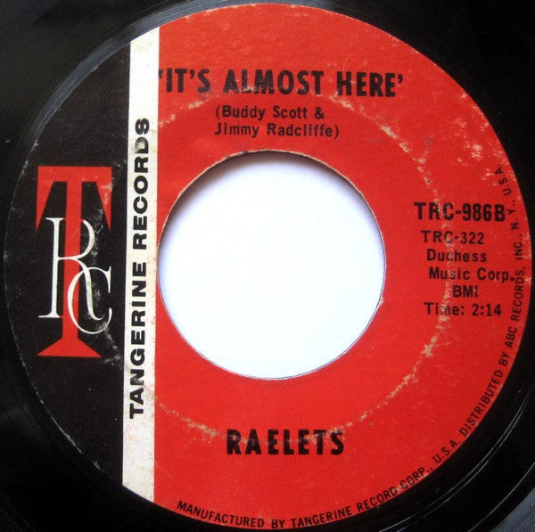 Raelets : I Want To Thank You (7", Single, Styrene, Red)