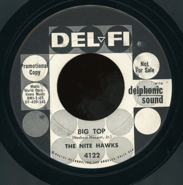 Nite Hawks : Chicken Grabber / Big Top (7", Promo, Styrene)