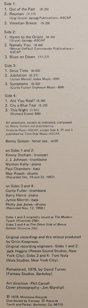 Benny Golson : Blues On Down (2xLP, Comp)
