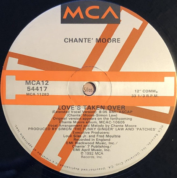 Chanté Moore : Love's Taken Over (12", Single)