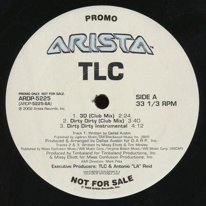 TLC : 3D / Dirty Dirty (12", Promo)