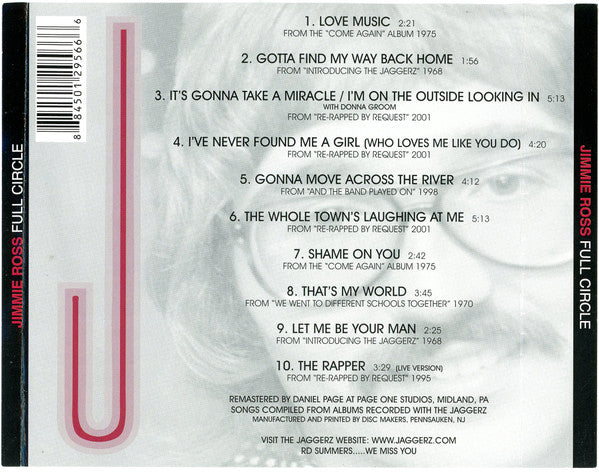 Jimmie Ross : Full Circle (CD, Comp)