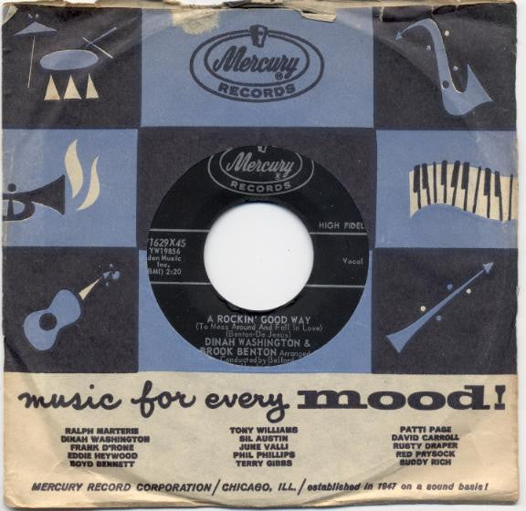 Dinah Washington & Brook Benton : A Rockin' Good Way (To Mess Around And Fall In Love) / I Believe (7", Single, Styrene)