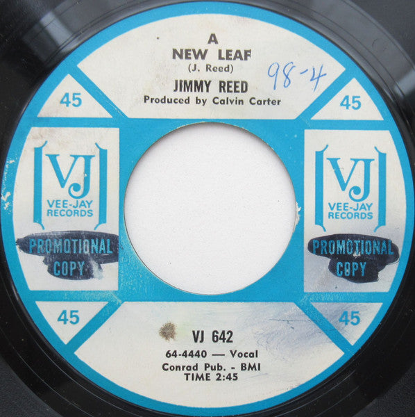 Jimmy Reed : I Wanna Be Loved / A New Leaf (7", Promo, Styrene)