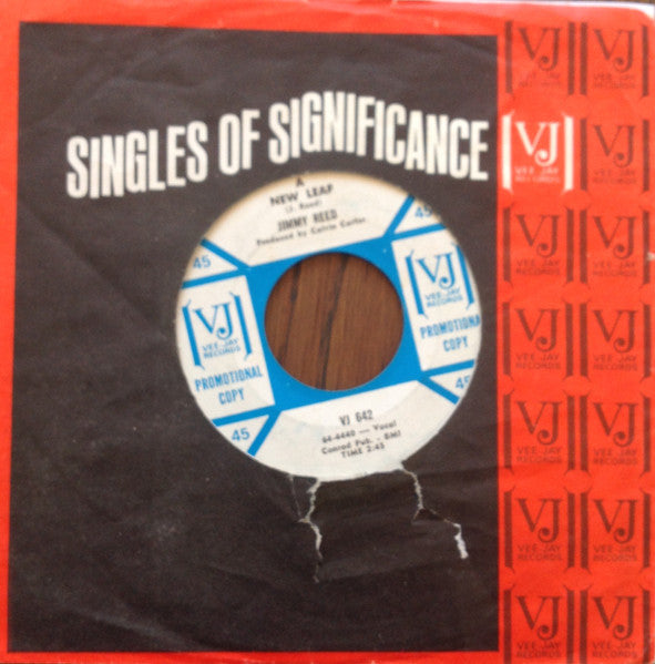 Jimmy Reed : I Wanna Be Loved / A New Leaf (7", Promo, Styrene)