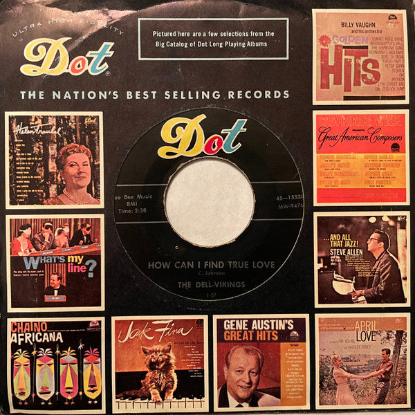 The Dell-Vikings : Come Go With Me / How Can I Find True Love (7", Single, Ind)