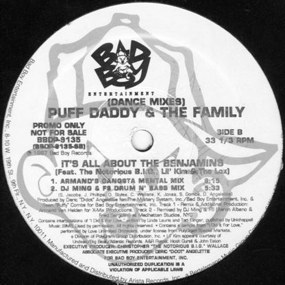 Puff Daddy & The Family : Been Around The World (Armand Mixes) (12", Promo)