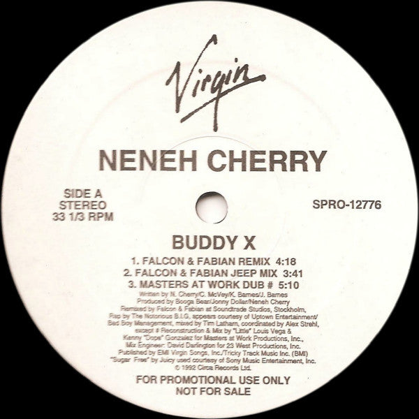 Neneh Cherry : Buddy X (12", Promo)