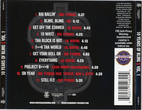 Various : 10 Years Of Bling Vol. 1 (CD, Comp, Enh)