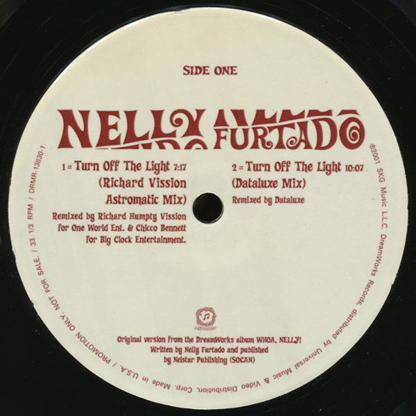 Nelly Furtado : Turn Off The Light (12", Promo)