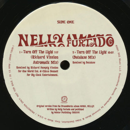 Nelly Furtado : Turn Off The Light (12", Promo)