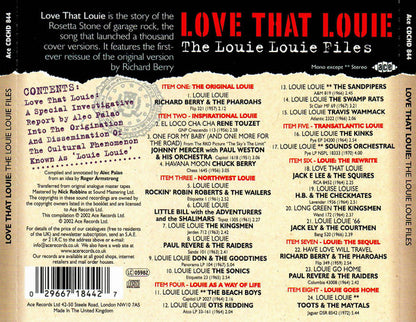 Various : Love That Louie: The Louie Louie Files (CD, Comp)