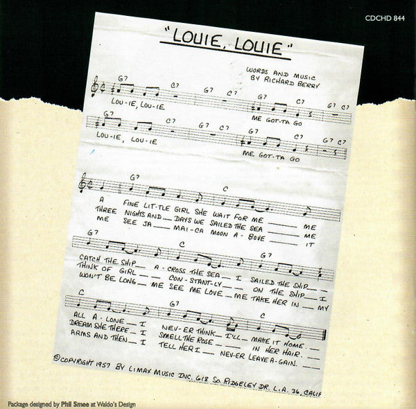 Various : Love That Louie: The Louie Louie Files (CD, Comp)