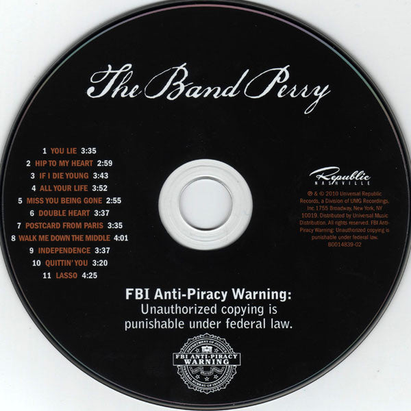 The Band Perry : The Band Perry (CD, Album)