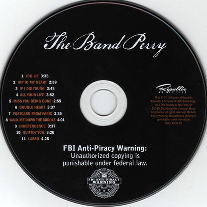 The Band Perry : The Band Perry (CD, Album)