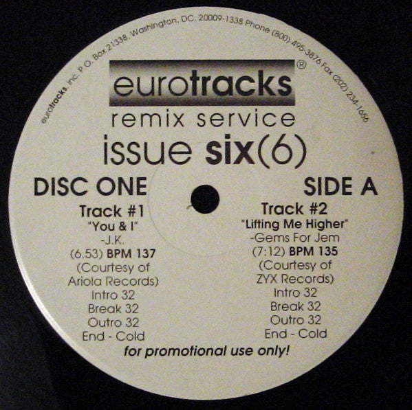 Various : Eurotracks Issue Six (6) (3x12", Comp, Promo)