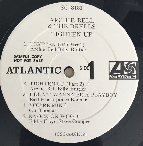 Archie Bell & The Drells : Tighten Up (LP, Album, Promo, Pre)