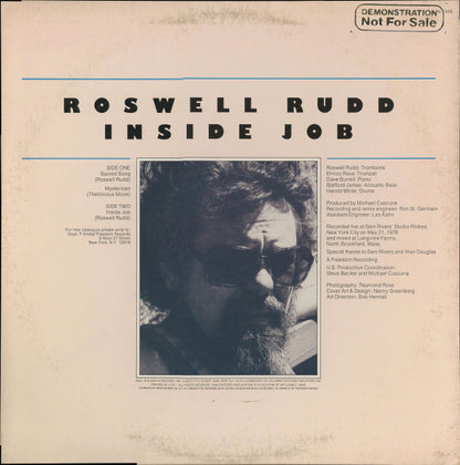 Roswell Rudd : Inside Job (LP, Album, Promo)