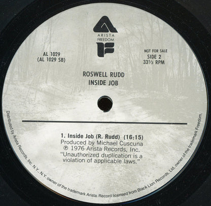 Roswell Rudd : Inside Job (LP, Album, Promo)