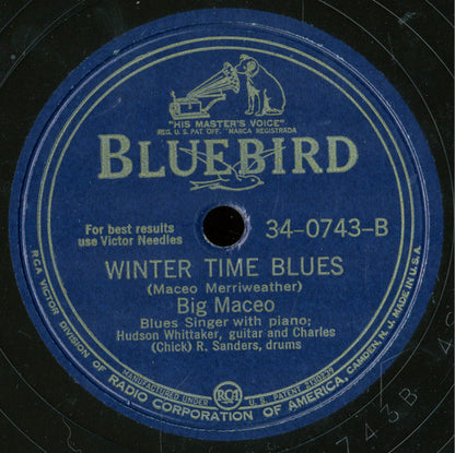 Big Maceo : Chicago Breakdown / Winter Time Blues (Shellac, 10")