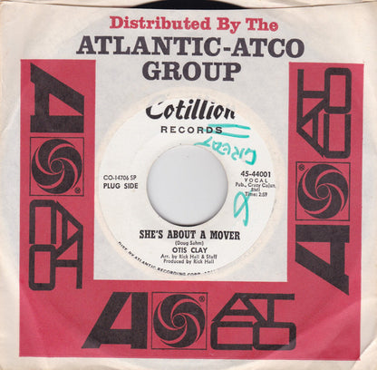 Otis Clay : She's About A Mover / You Don't Miss Your Water (7", Promo, SP)