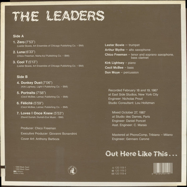 The Leaders (3) : Out Here Like This... (LP, Album)