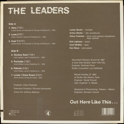 The Leaders (3) : Out Here Like This... (LP, Album)