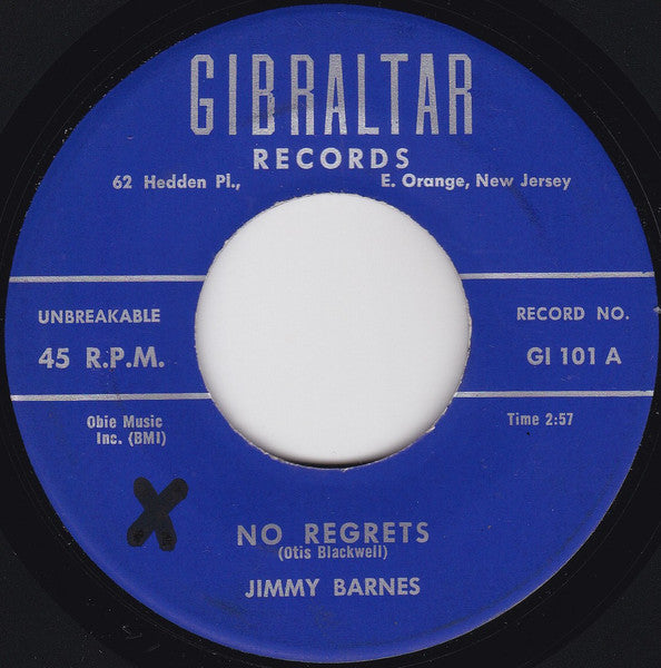 Jimmy Barnes (2) : No Regrets (7")
