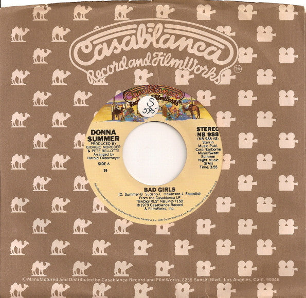 Donna Summer : Bad Girls (7", Single, 26)