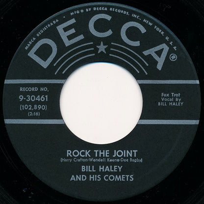 Bill Haley And His Comets : Rock The Joint / How Many (7", Glo)