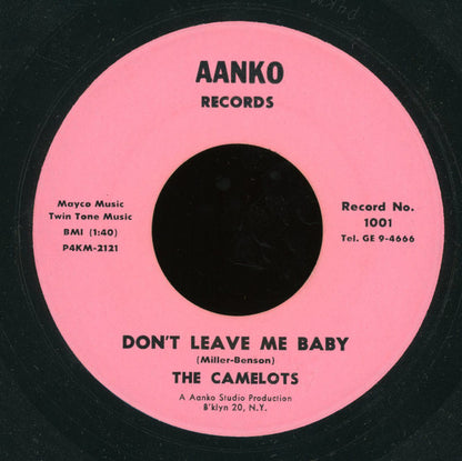 The Camelots : Your Way / Don't Leave Me Baby (7")