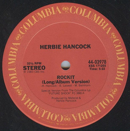 Herbie Hancock : Rockit (Extended Dance Version) (12", Single, Pit)