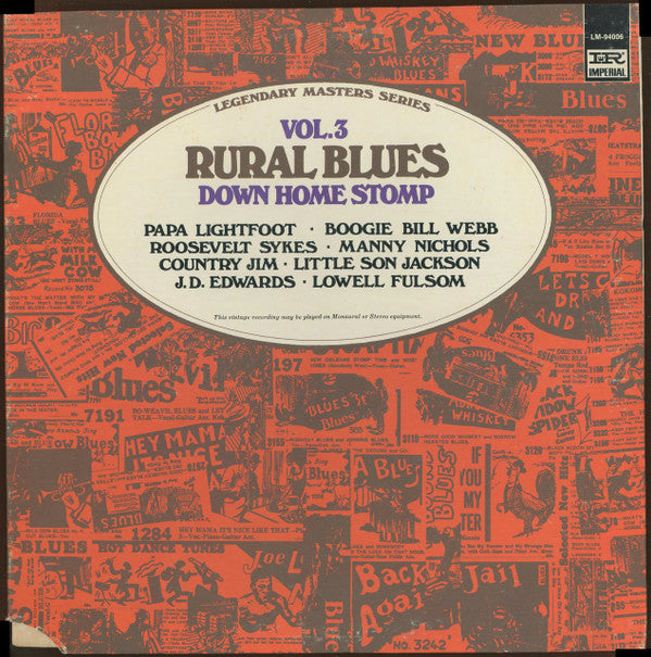 Various : Rural Blues Vol 3: Down Home Stomp (LP, Comp)