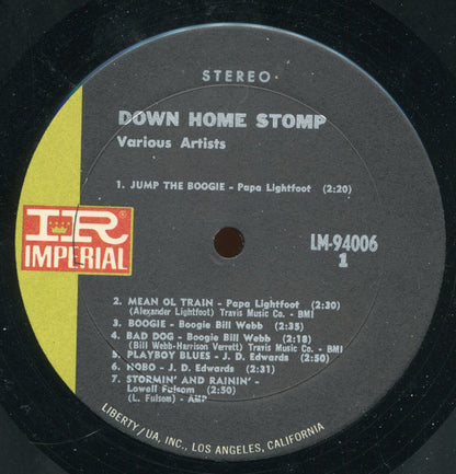 Various : Rural Blues Vol 3: Down Home Stomp (LP, Comp)
