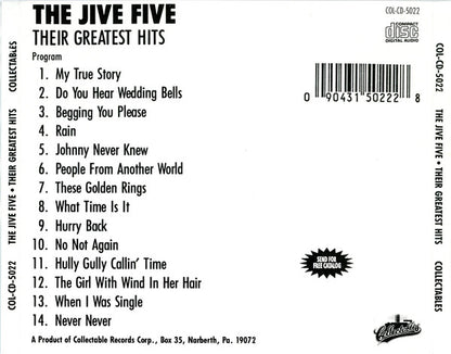 The Jive Five : Their Greatest Hits (CD, Comp, RE)